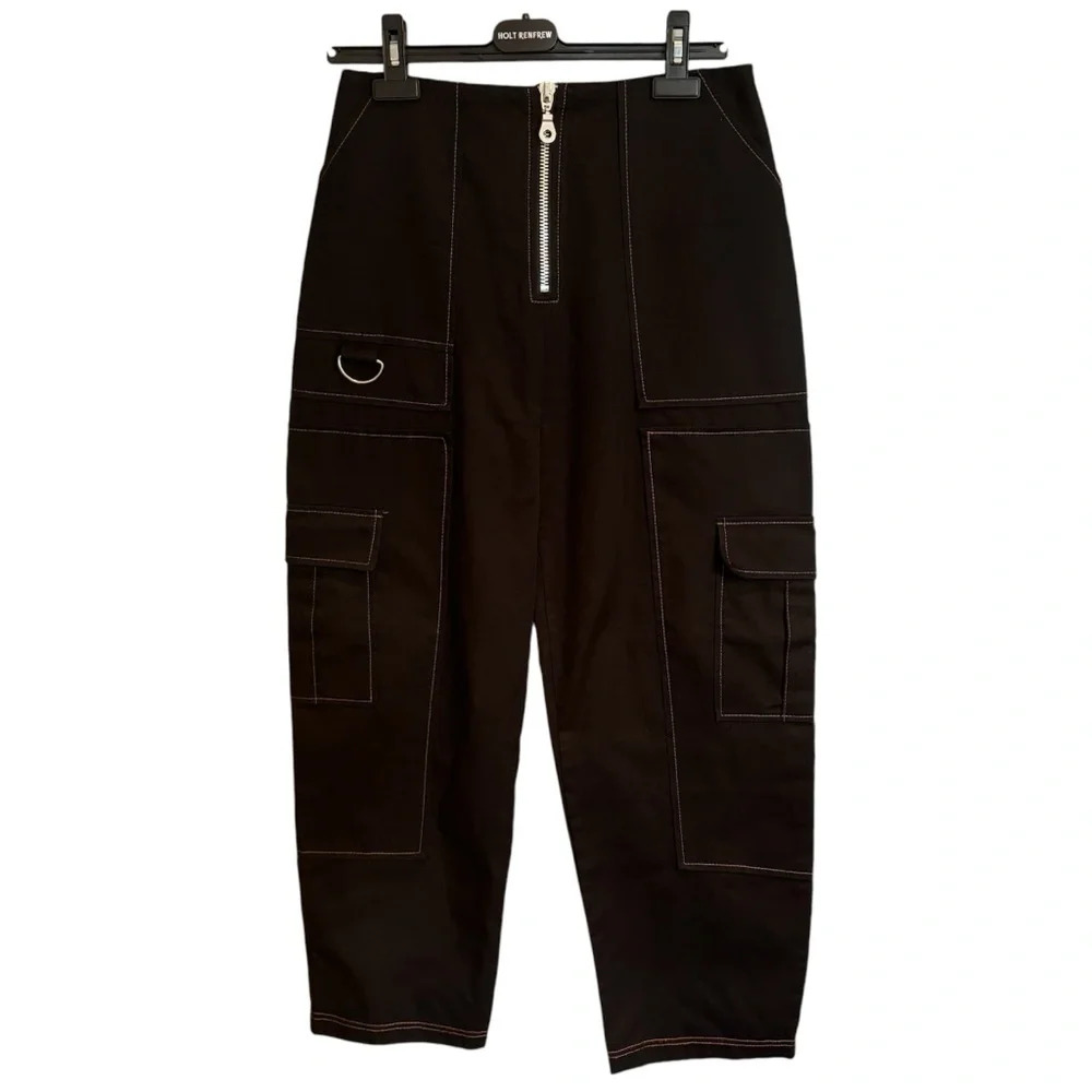 The Ragged Priest Y2K Baggy Cargo Pants Sz S Contrast Stitching Mall Goth Emo